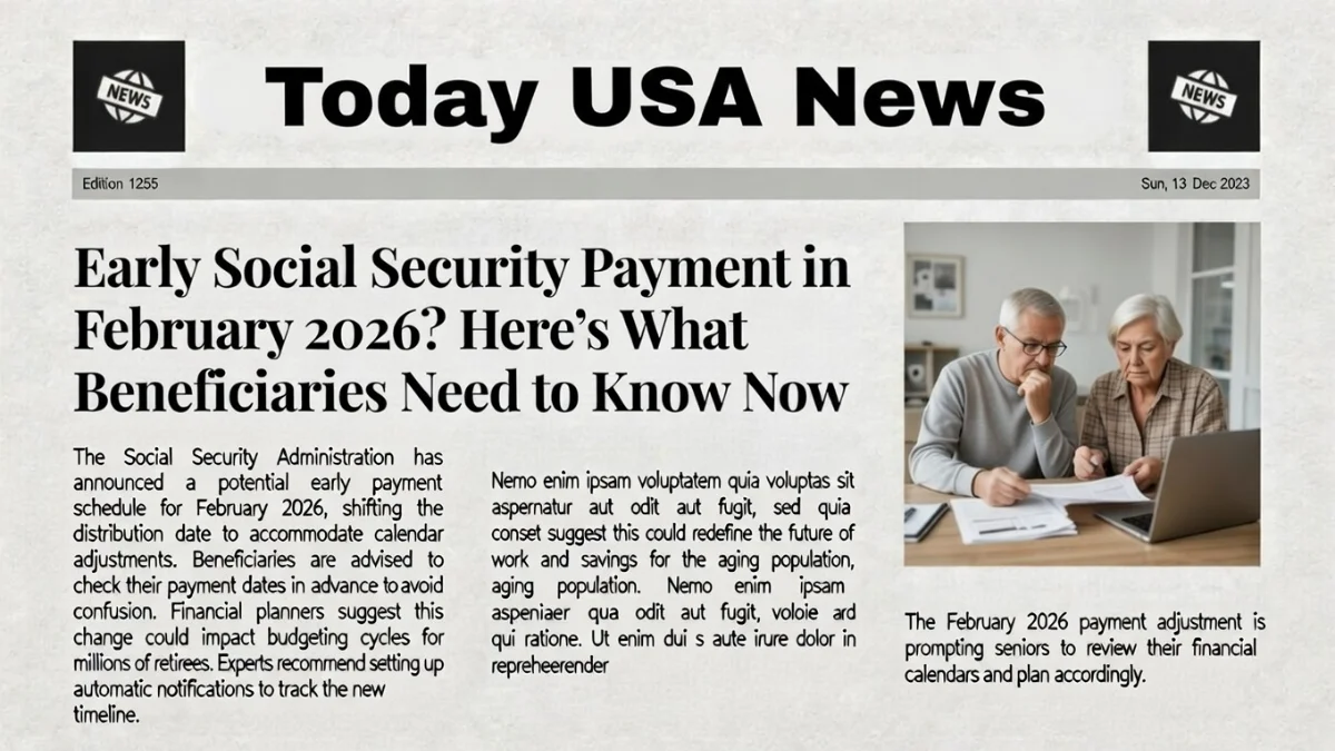 Social Security Payment February 2026