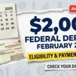 $2,000 Federal Deposits February 2026