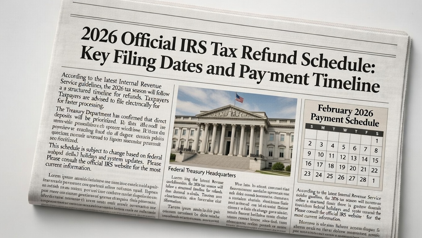 2026 IRS Income Tax Refund Schedule Explained