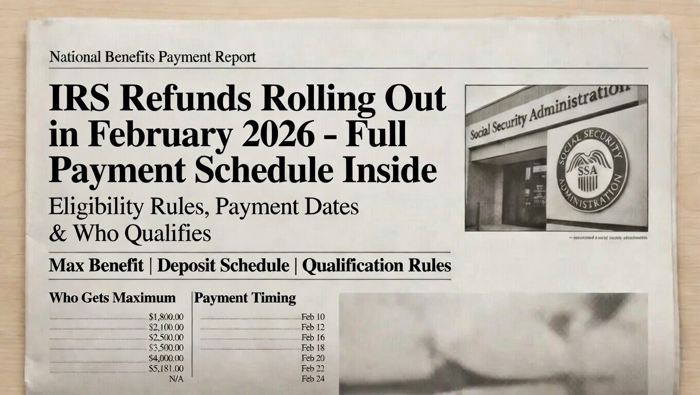 IRS Refunds Rolling Out in February 2026